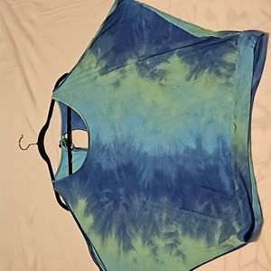 Tie dye batwing Top